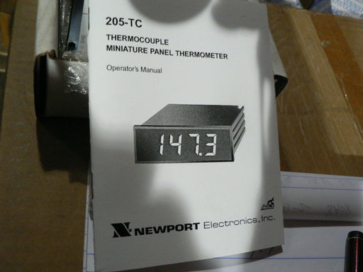 NEWPORT ELECTRONICS  205-TC 205-KF1 MINATURE PANEL THERMOMETER