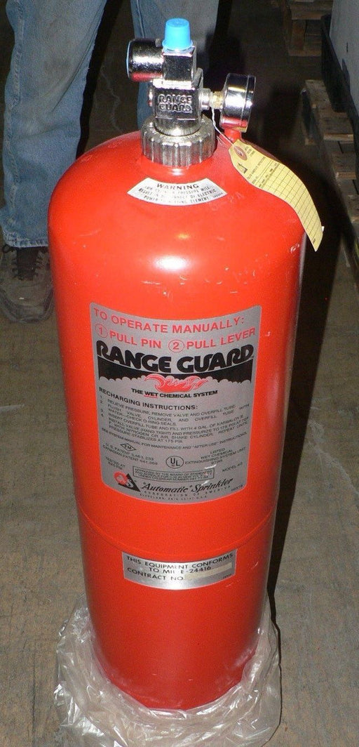 RANGE GUARD WET CHEMICAL FIRE PROTECTION CYLINDER 9145021 GRINNELL 145021(NOS)