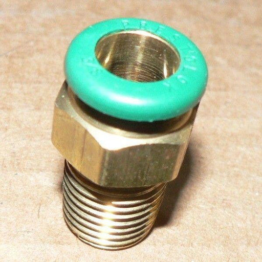 Parker W68PL-6-4 Straight Tube Connector, 3/8 Tube x 1/4 NPT