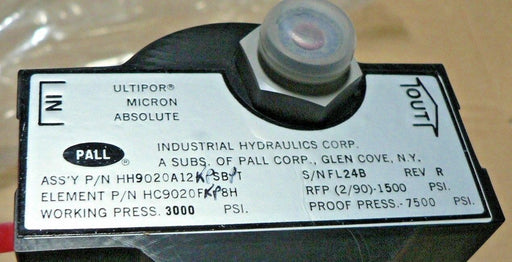 PALL INDUSTRIAL ULTIPOR FLUID FILTER HH9020A12UPSBP FILTER HC9020FKP8H