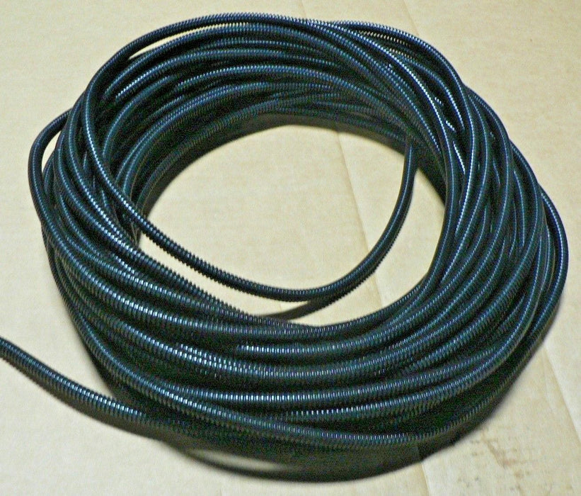 100 Ft 1/4 Split Wire Loom Conduit Polyethylene Tubing Black Color Sleeve Tube