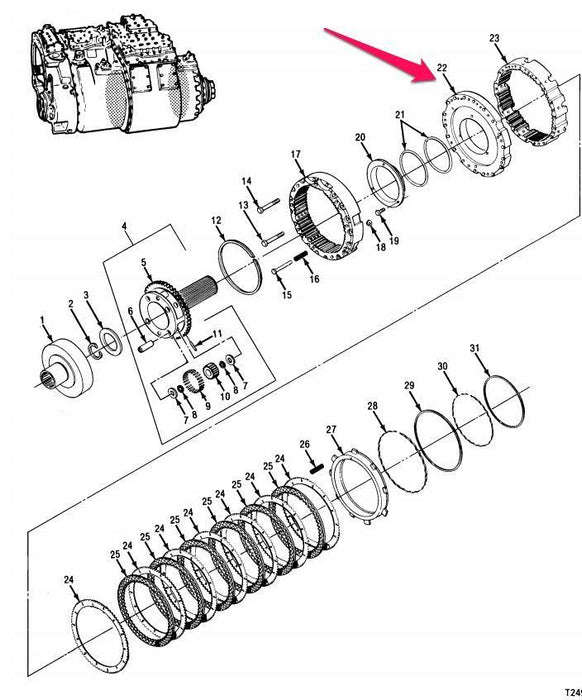 ALLISON MODEL XTG411-2A PLATE ASSEMBLY P/N 8351698