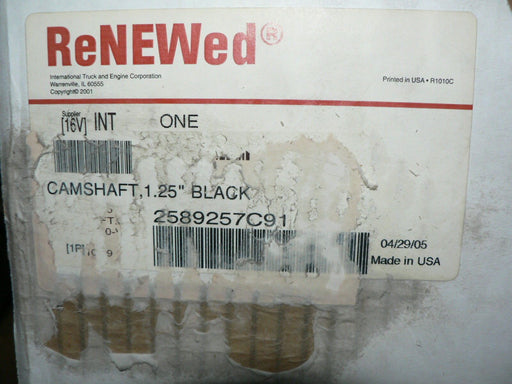 FACTORY ReNEWed  DT466C INTERNATIONAL CAMSHAFT 2589257C91 W/ CAM GEAR