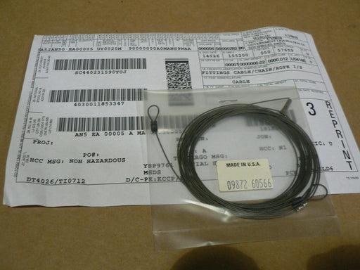 HEWLETT-PACKARD AEROSPACE CABLE 09872-60566 4030-01-185-3347