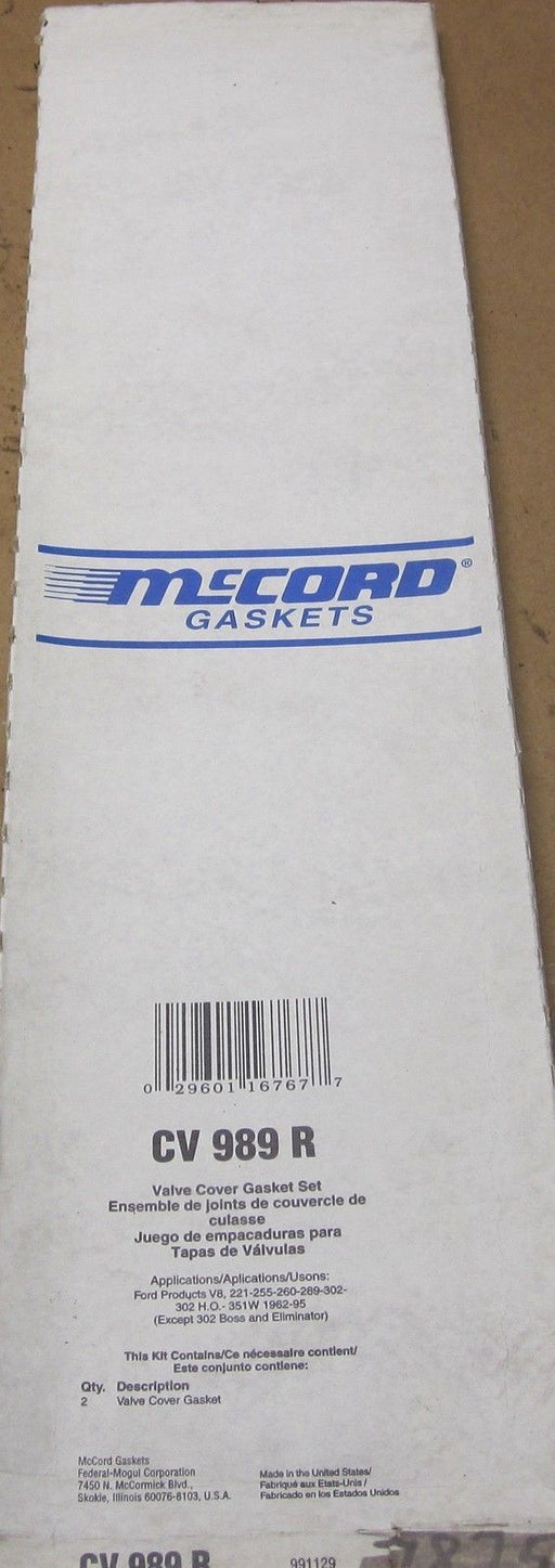 FORD VALVE COVER GASKET SET 221 255 260 289 302 5.0L 351W 5.7L 1962-93 CV989R