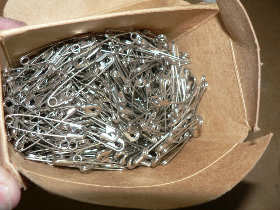 SUPREME SAFETY PINS 2 OVERALL 3/8 CLOSED BOX OF 720 EACH