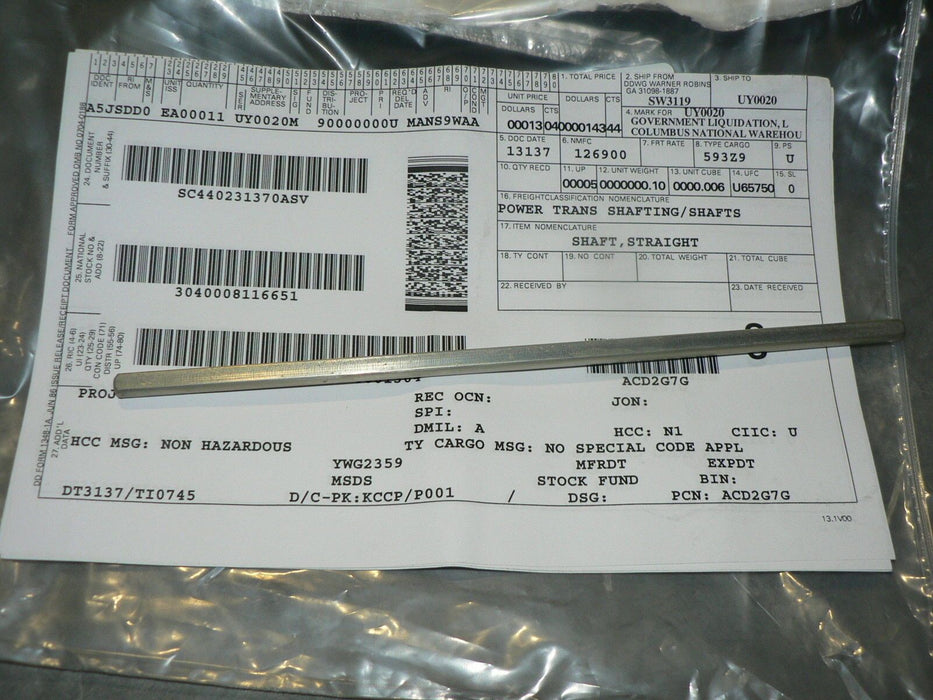ROCKWELL COLLINS 549-4117-002 3040008116651 straight shaft
