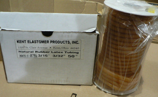 KENT ELASTOMER LATEX TUBING 3/16 50 FOOT 606R KENT LATEX