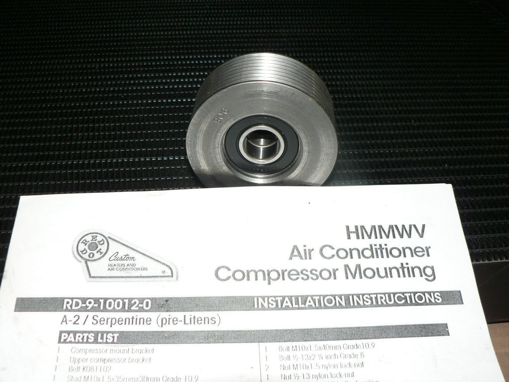 HMMWV HUMMER AC COMPRESSOR PULLEY 3OD 8 GROOVE — G-Cor Automotive