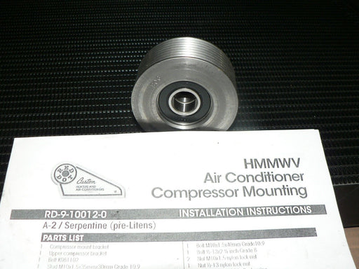 HMMWV HUMMER AC COMPRESSOR PULLEY 3OD 8 GROOVE