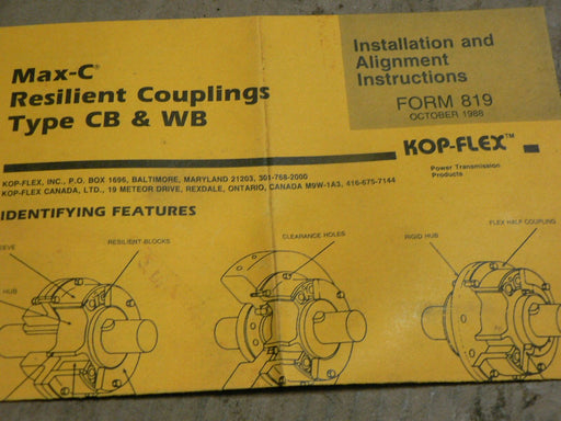 EMERSON POWER COUPLING HUB CD18412 R0UGH B0RE