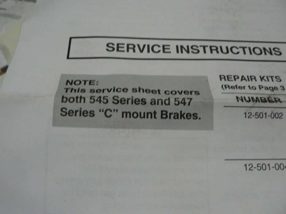 MICO PARTS KIT 12-501-006 APPLICABLE TO MICO C-141440-C-24 & 13-545-360