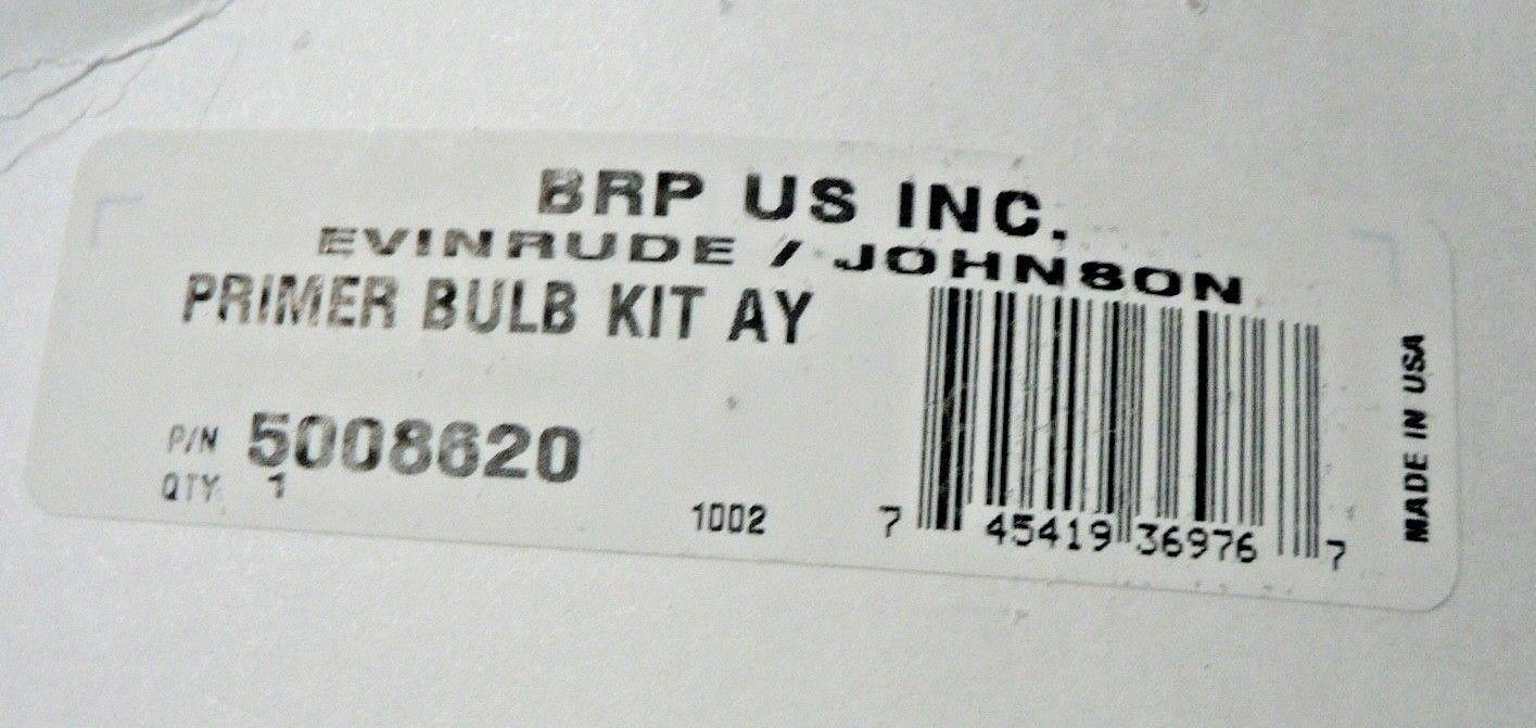 FUEL Primer Bulb BRP Evinrude Johnson 1/4 Fuel/Oil Primer Bulb 5008620 OEM NIP