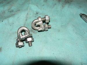 WIRE ROPE CLAMPS GALVANIZED 3/16