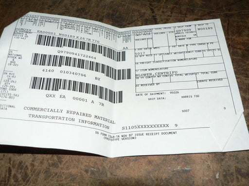 BLOWER FAN MILTOPE 457765 ASHLAND SC11Y169J-2