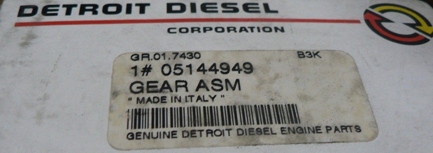 DETROIT DIESEL 92 SERIES 5144949 GEAR ASSY., BLOWER DRIVE (L.H. HELIX; 33 TEETH)