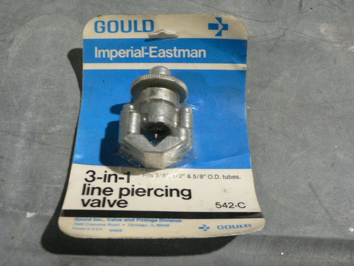 GOULD IMPERIAL EASTMAN LINE PIERCING VALVE 3-IN-1 3/8 1/2 5/8