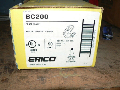 (BOX OF 50) ERICO BC200 BEAM CLAMPS