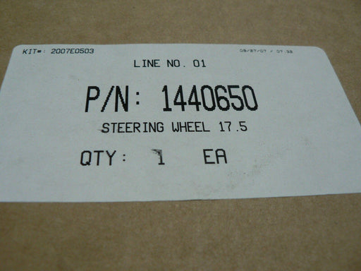 STEERING WHEEL SHELLER-GLOBE 74046B1 7404600 OSHKOSH 1440650