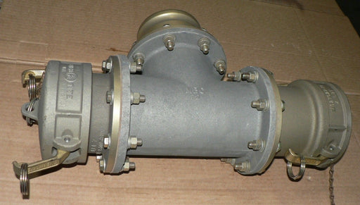 EVER TITE 4 735T HOSE TEE CECOM 13230E5340 THREADED EXTERNAL HOSE ALUMINUM