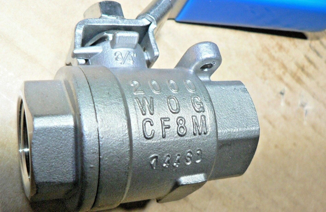 GREENLINE HOSE & FITTINGS V402-075 STAINLESS STEEL FULL PORT BALL VALVE