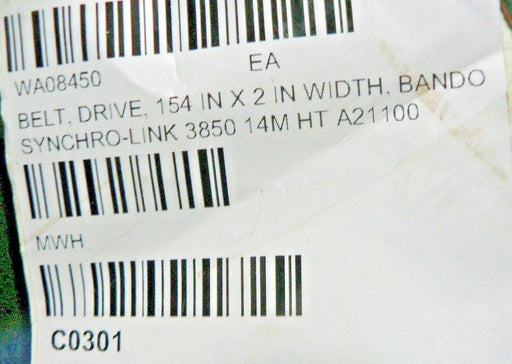 Bando SYNCHRO-LINK Timing Belt 3850-14M HT, 154 X 2