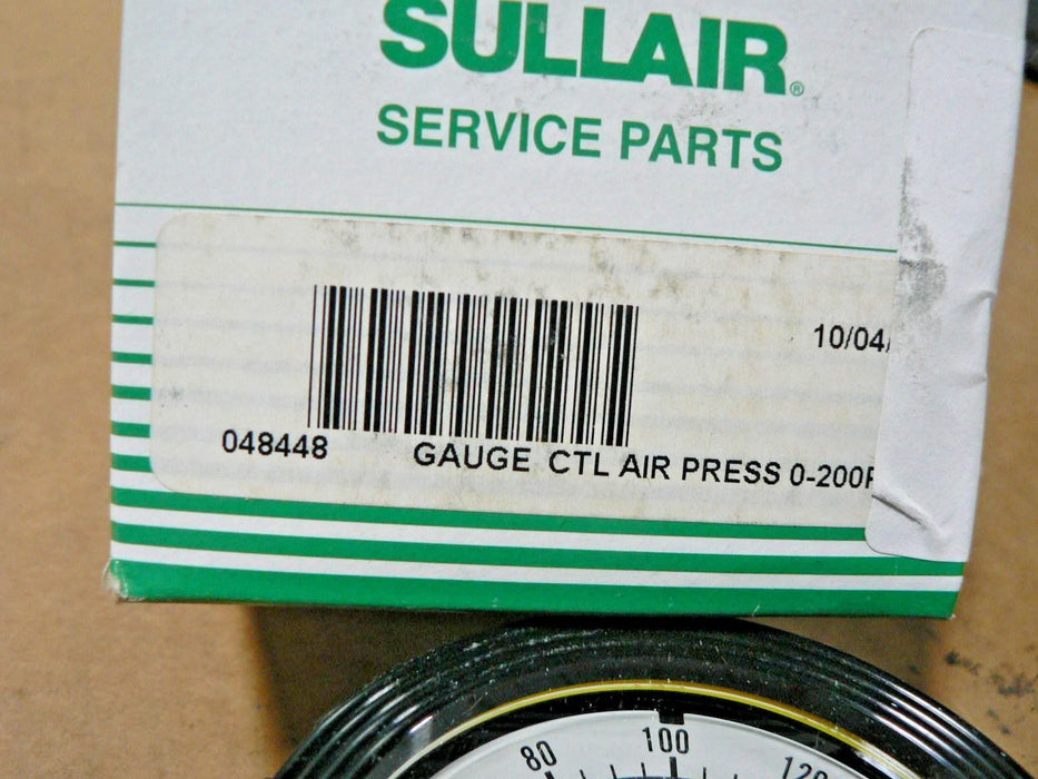 Genuine SULLAIR GAUGE 048448 AIR PRESS 0-200PSI