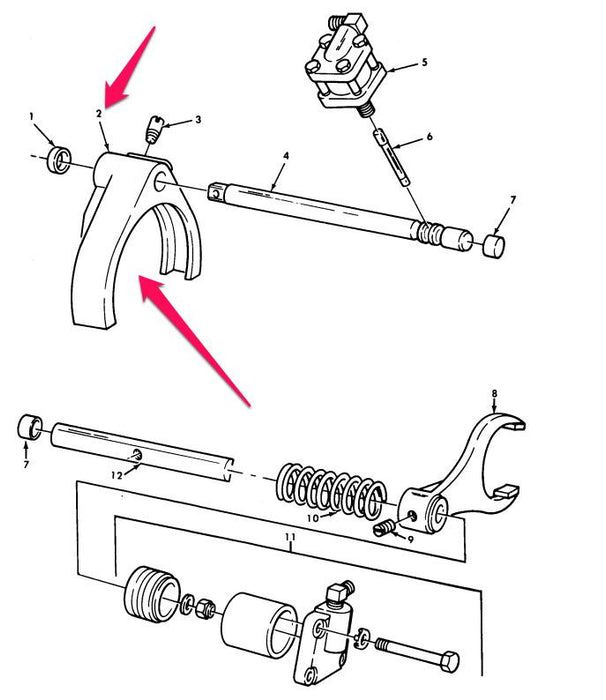 Meritor Sureshift M900 SERIES TRANSFER SHIFTER FORK MERITOR 3296-C-107X — G-Cor Automotive