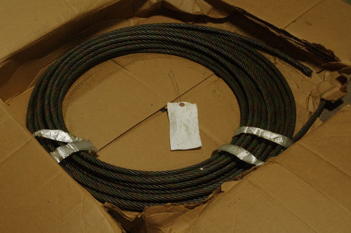 100' WIRE ROPE RIGHT REGULAR ALL LAYERS BREAKING STRENGTH 23,000#