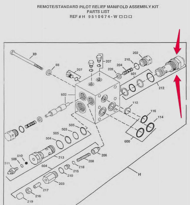 GENUINE SAUER-SUNDSTRAND SERIES 20 MOTOR SAFETY RELIEF VALVE 9510650-G