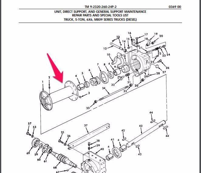 M809 CABLE REEL 7954477