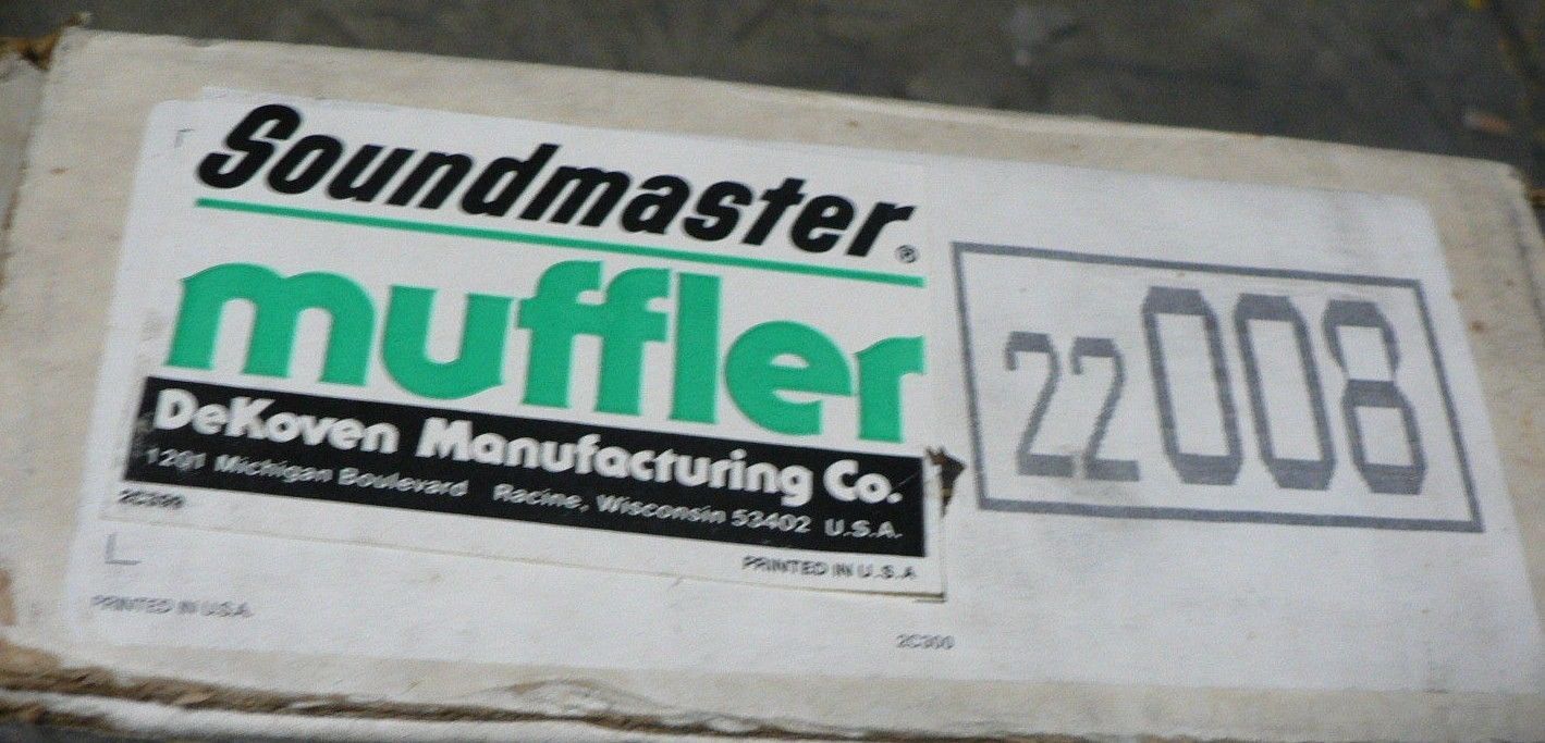 Soundmaster muffler 22008 GM 2057214