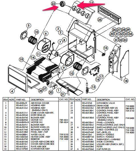 Red Dot Air Diffuser RD-5-5223-2P