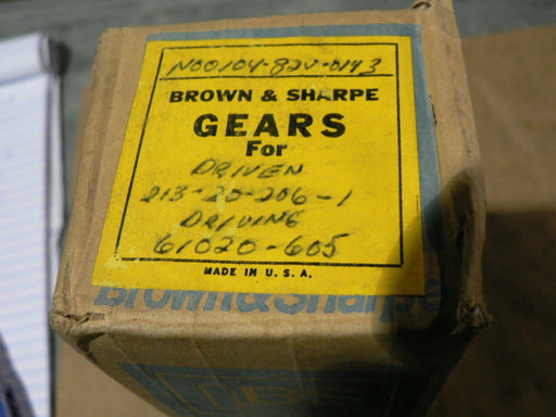 BROWN & SHARPE PUMP GEAR 1C10521-3X6 3020000763832