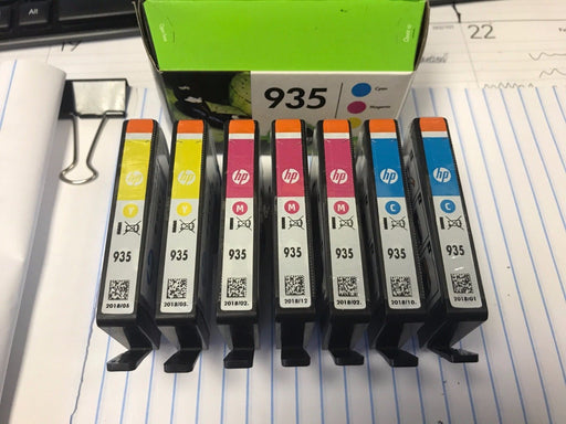 HP 935 Ink Cartridges 10 total 3 Cyan 4 Magenta 3 Yellow