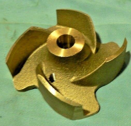 DETROIT DIESEL 23505995 BRASS WATER PUMP IMPELLER V71 S