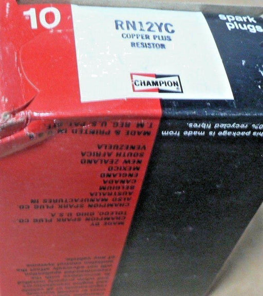 Champion Spark Plugs RN12YC (Lot Of 10)