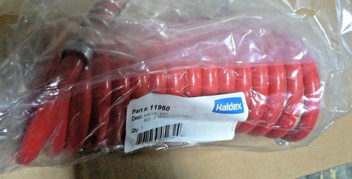 HALDEX TRAILER EMERGENCY BRAKE LINE COIL  11960 12' , 6 LEADS, 1/2 FITTINGS