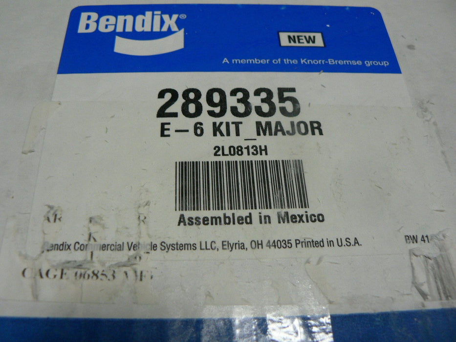 Bendix E-6 KIT MAJOR  Dual Valve Repair Kit 287368 289335 NAVISTAR BX289335