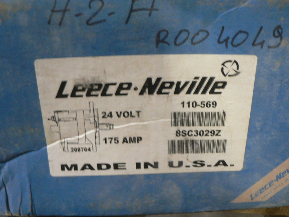 MRAP ALTERNATOR LEECE-NEVILLE MODEL 8RL3024 110-569 175 AMP/24 V