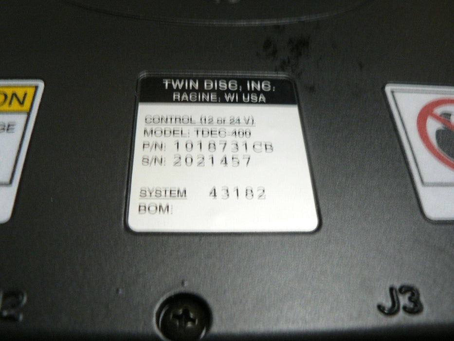 TWIN DISC TRANSMISSION ARFF TD61-1179 CONTROL MODULE P/N 1018731CB