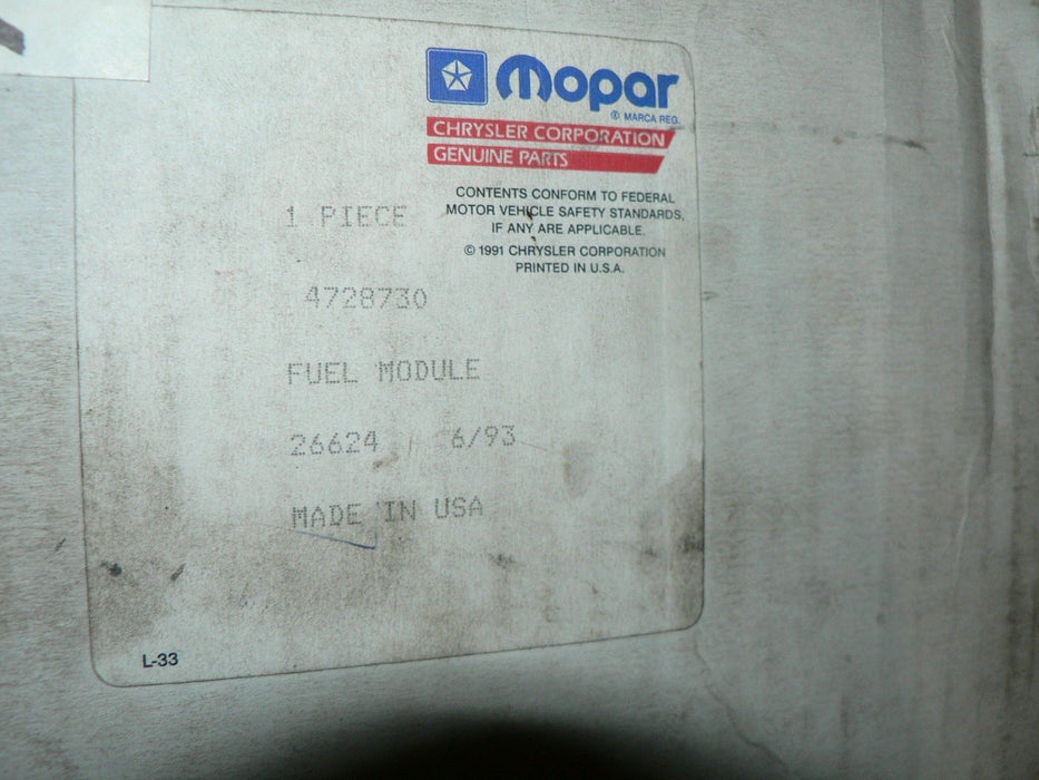 MOPAR FUEL MODULE 4728730 W350