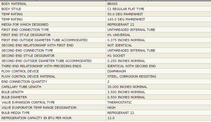 EMERSON EXPANSION VALVE 056541 HFES 1 HW100-5A HFES1HW100-5A