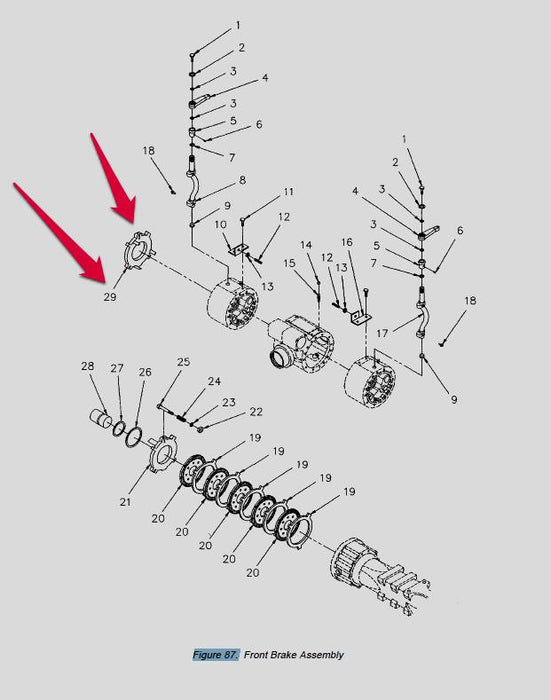 MHE270 MHE-271 ENTWISTLE 8909-001-1 DANA CLARK BRAKE DISC 171.07.004.01