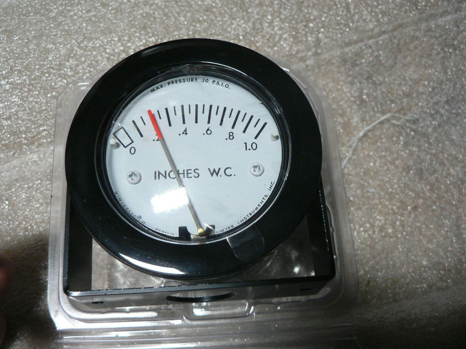 Dwyer 2-5001-NPT Differential Pressure Gauge, 0-1.0  SERIES 2-5000 MINIHELIC II