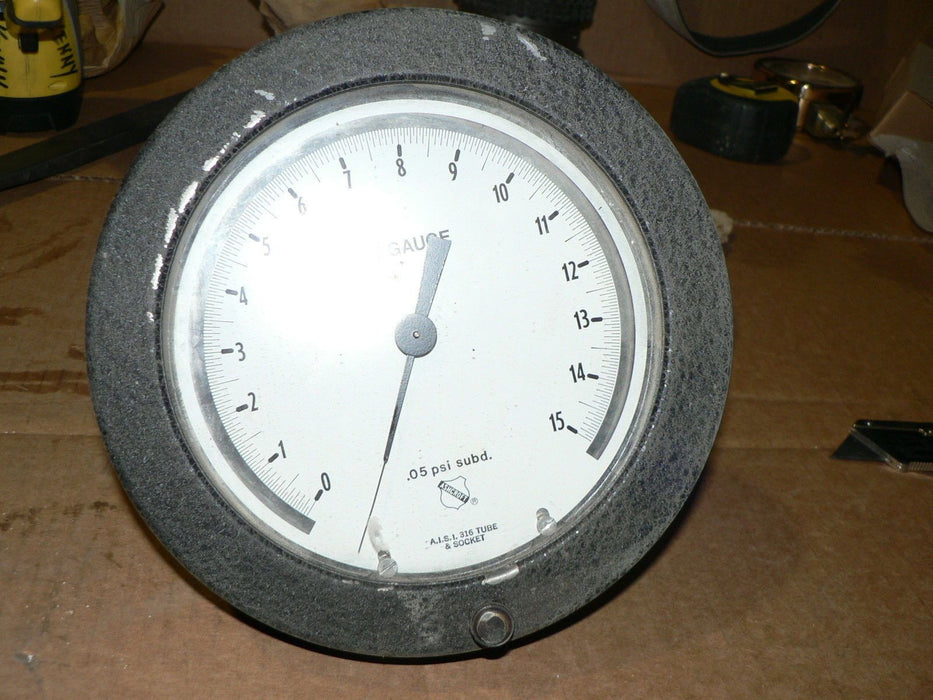 ASHCROFT GAUGE TEST GUAGE .05 PSI SUBDIVIDED