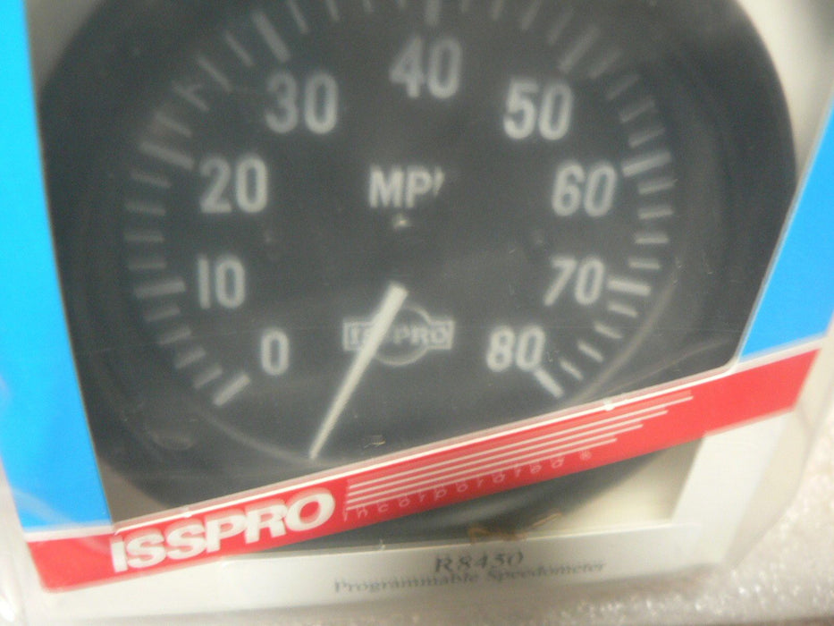 ISSPRO R8450 80 MPH - Programmable - Speedometer (12/24V) - 3 3/8 -  Black