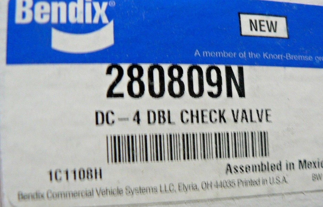 BENDIX 280809N DC-4 DOUBLE CHECK VALVE 280809