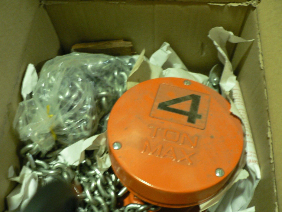 CYCLONE CM HAND HOIST 4 TON LOW HEAD ROOM TROLLEY HOIST 4678E 4678CF