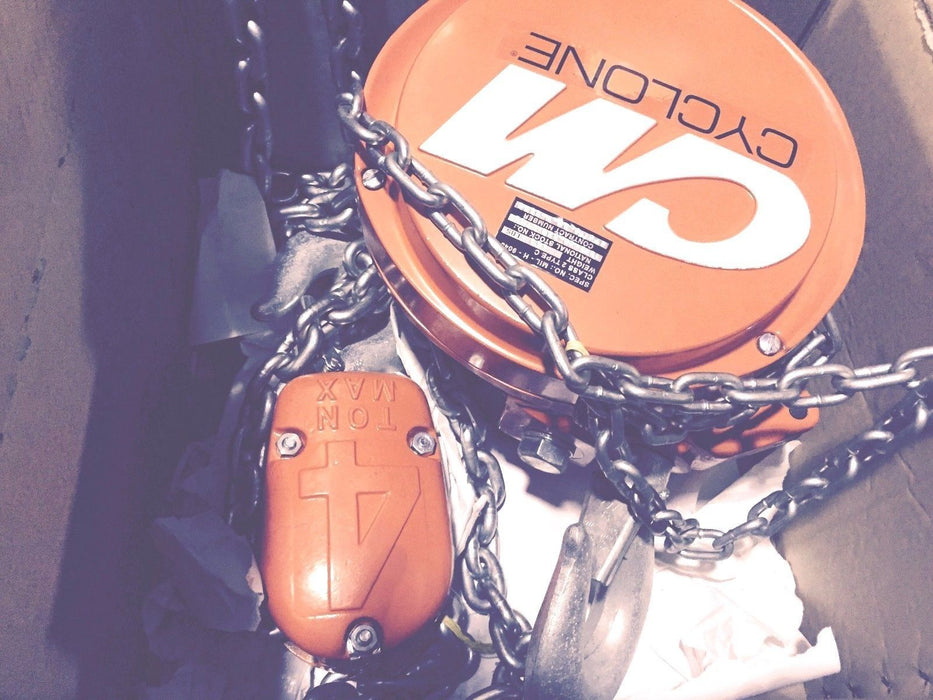 CYCLONE CM HAND HOIST 4 TON LOW HEAD ROOM TROLLEY HOIST 4678E 4678CF